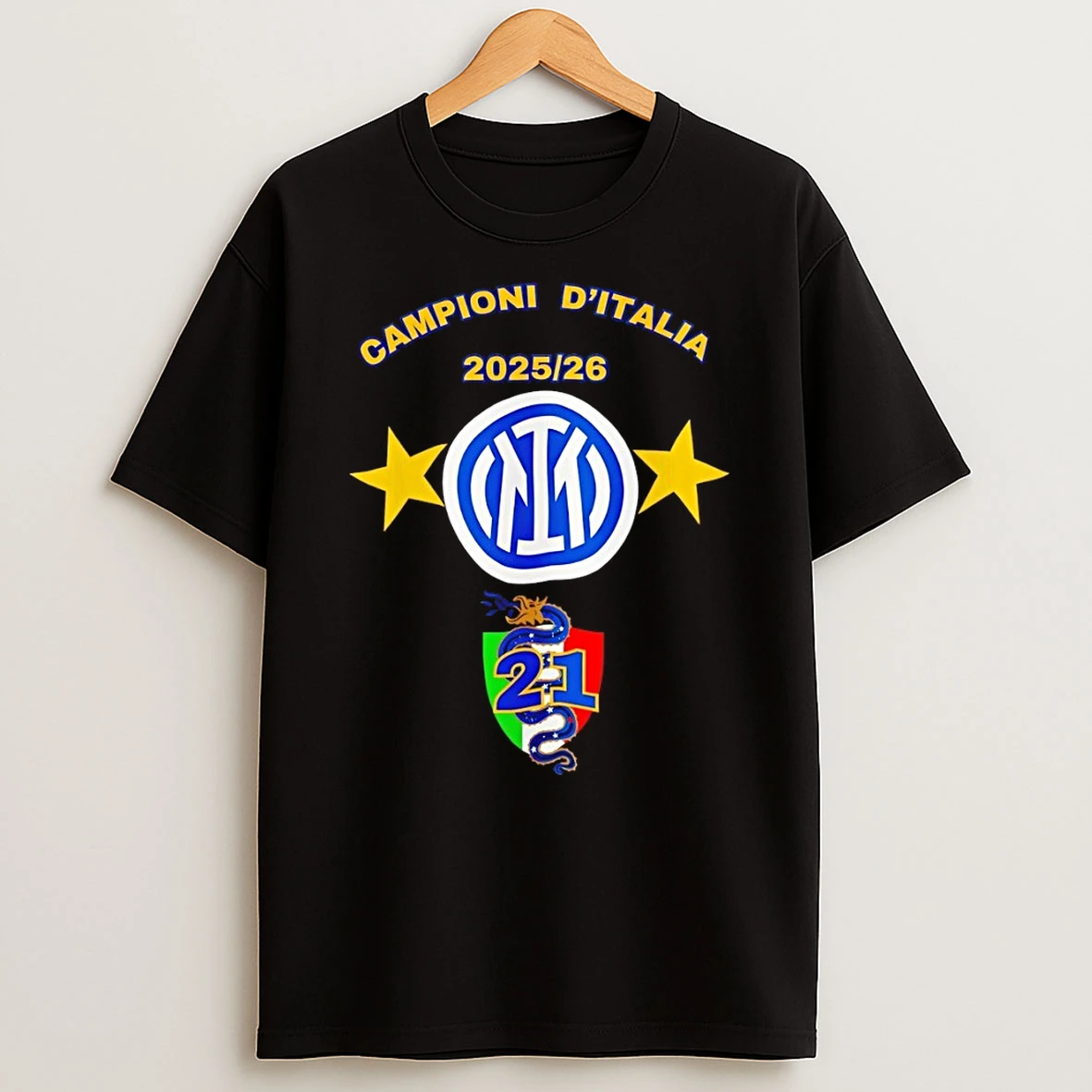 Campioni Ditalia Inter Milan Serie A Champions 2025 26 Nerazzurri Logo Shirts