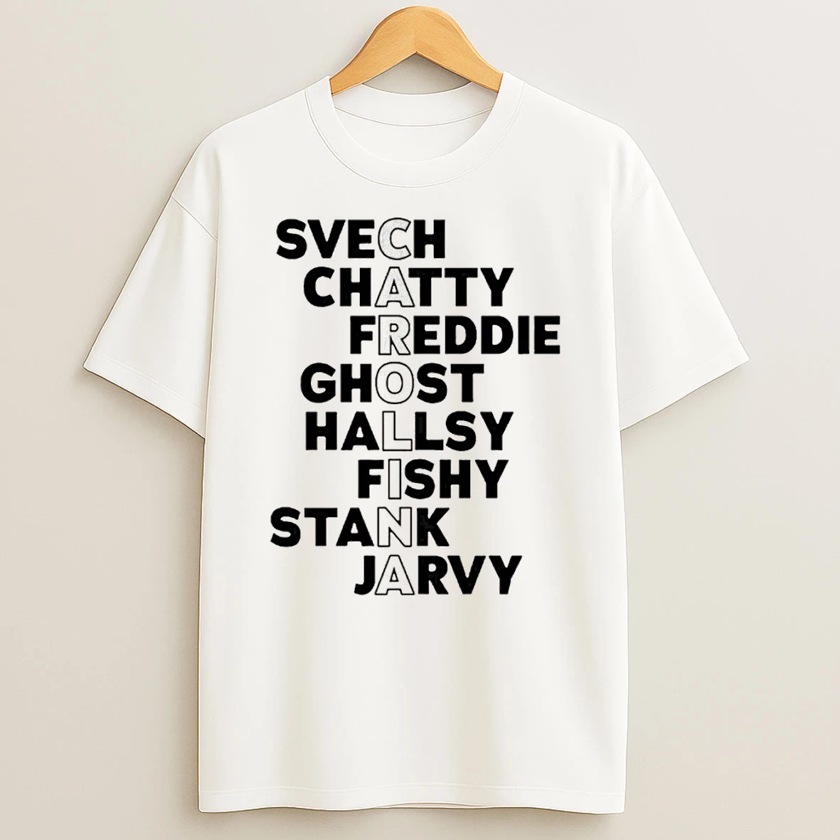 Carolina Hurricanes Hockey Names 2026 Svech Chatty Freddie Ghost Hallsy Fishy Shirts