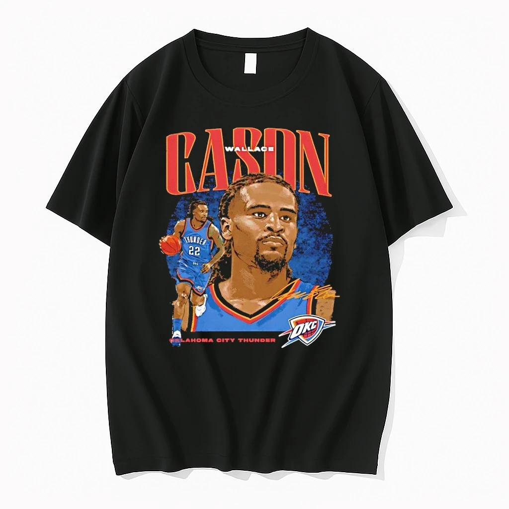 Cason Wallace Dual Graphic Oklahoma City Thunder Shirts