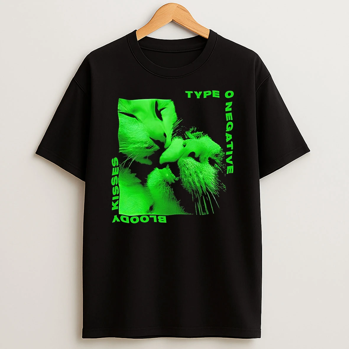 Cat Kissing Type O Negative Kisses Bloody Shirts