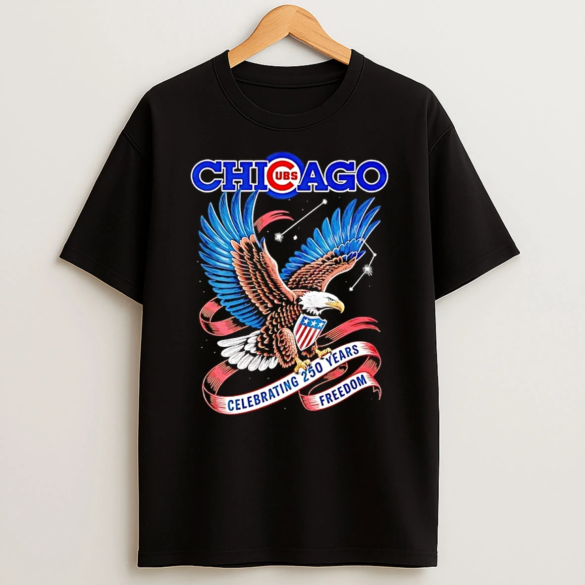 Chicago Cubs Eagles Celebrating 250 Years Of Freedom Shirts