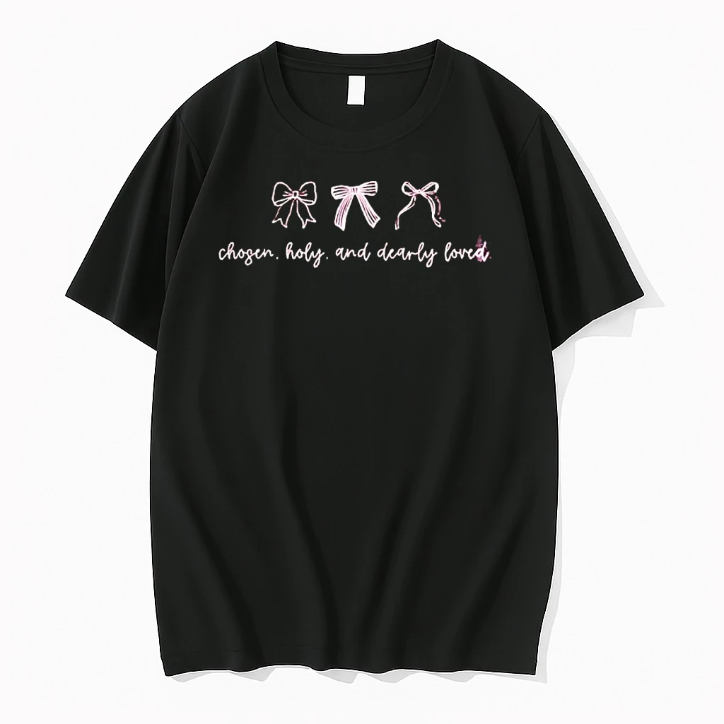 Chosen Holy And Dearly Loved Bow Christian Shirts