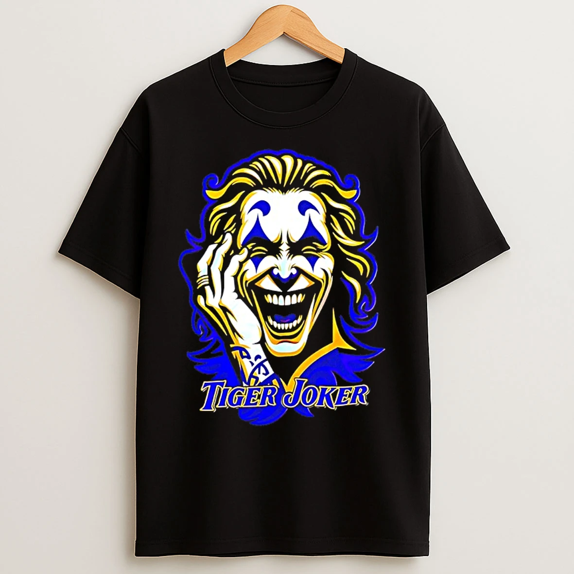Classic 1f890jwx Tiger Joker Maniacal Visage Graphic T Shirts