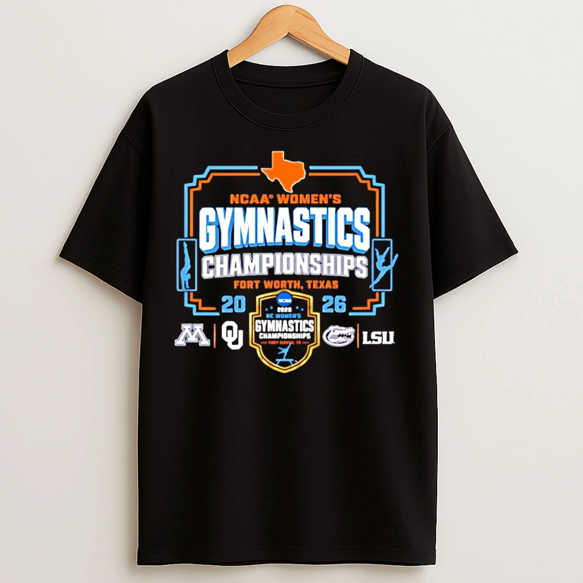 Classic 2026 Ncaa Womens Gymnastics Championship Team Logos T Shirts