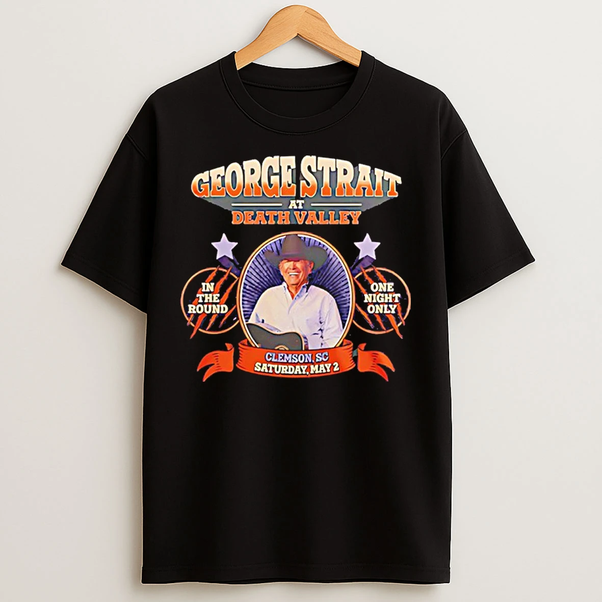 Classic 24twq1cb George Strait At Death Valley In The Round One Night Only T Shirts