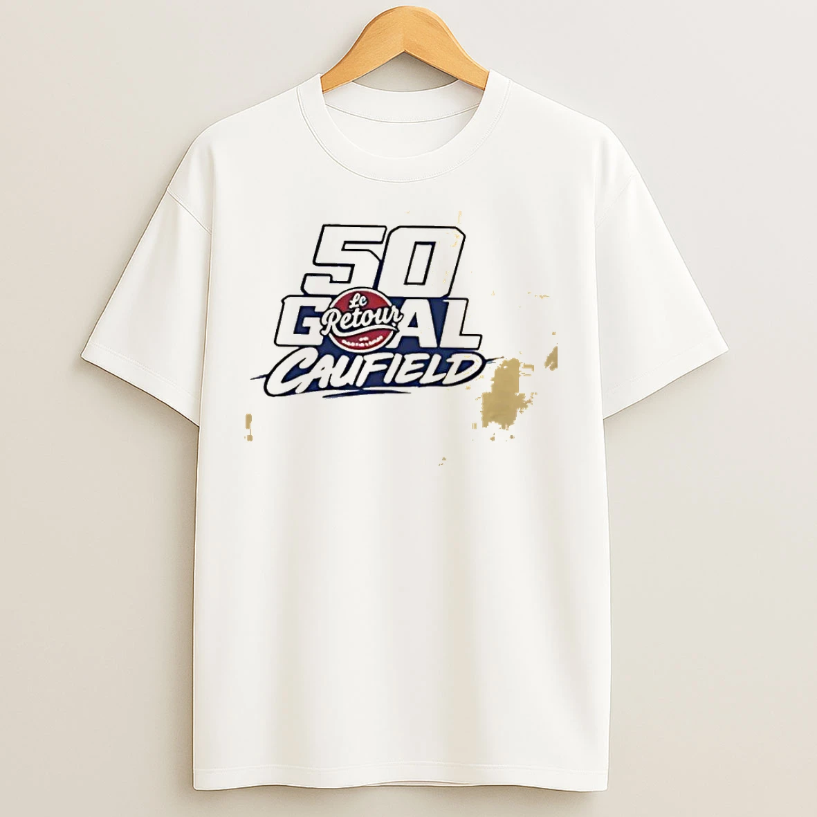 Classic 50 Goal Le Retour The Return Montreal Canadiens Player Cole Caufield T Shirts