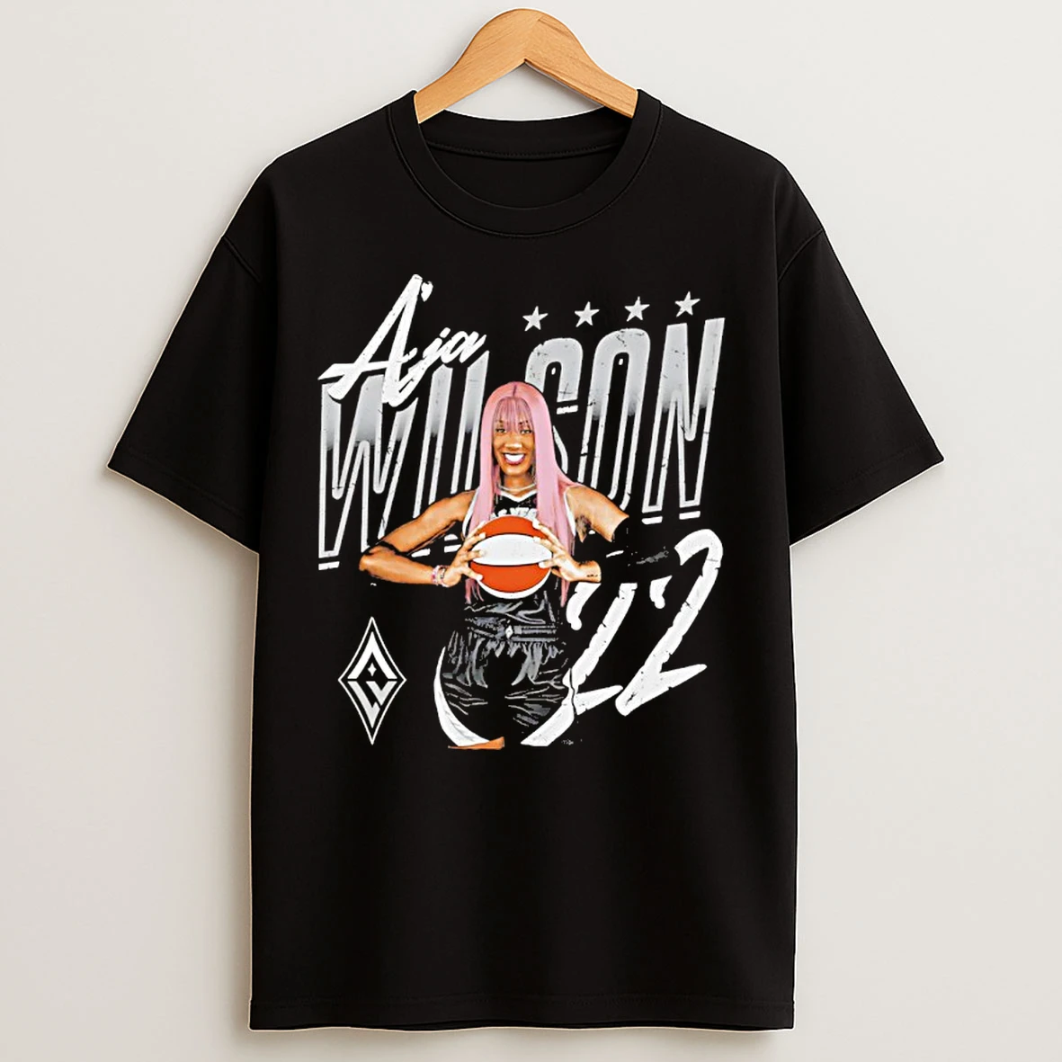 Classic Aja Wilson Player Pose Las Vegas Aces T Shirts