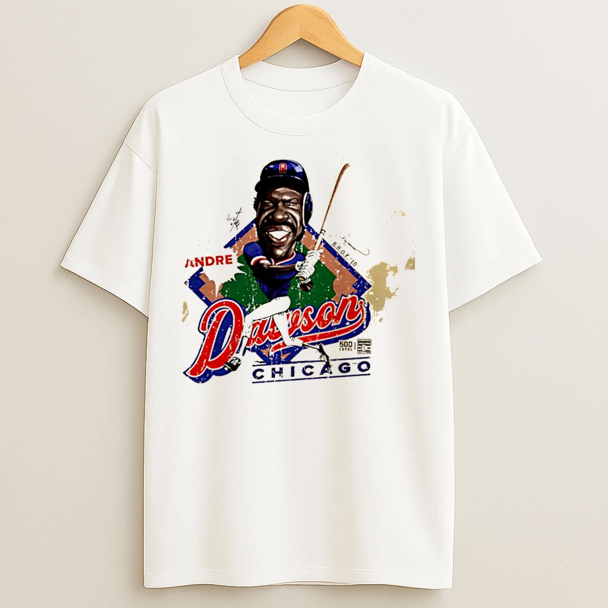 Classic Andre Dawson Chicago C Bruce Stark Collection T Shirts