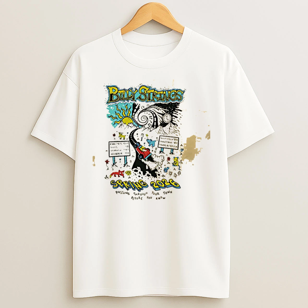 Classic Billy Strings Spring 2026 Exclusive Merch Highway Hypnosis T Shirts