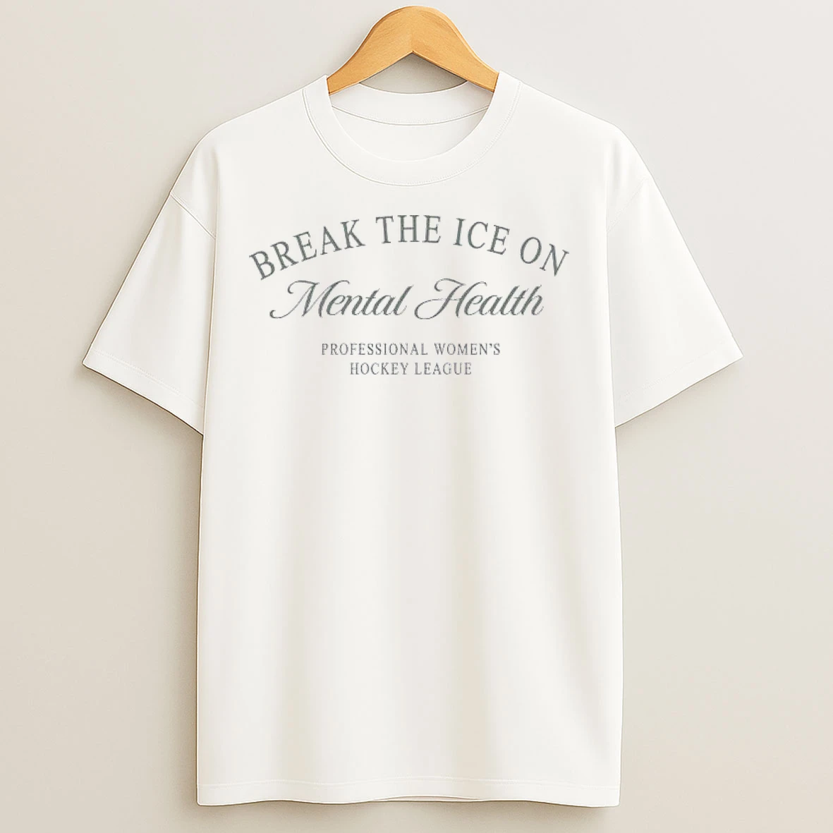 Classic Break The Ice On Mental Health Professional Womens Hockey League T Shirts