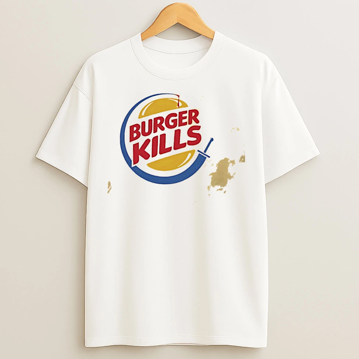 Classic Burger Kills X Burger King Logo T Shirts