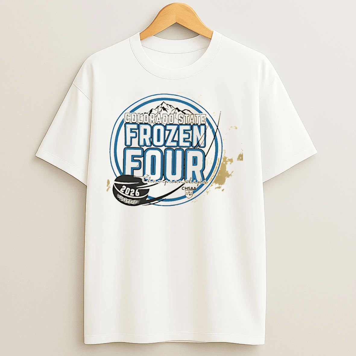 Classic Colorado State Frozen Four 2026 Chsaa State Championship Ice Hockey T Shirts