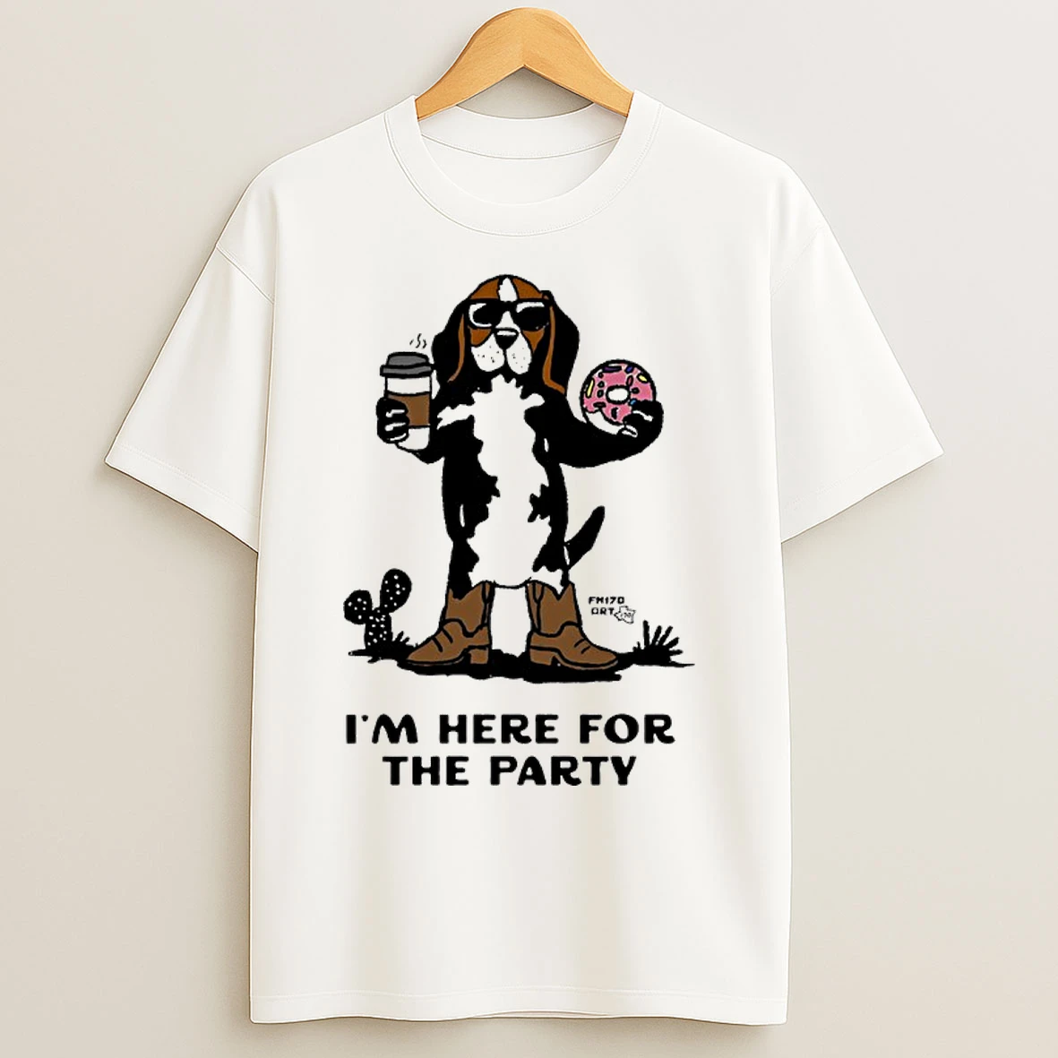 Classic Cz1mvljs Beagle Dog Cowboy Boots Im Here For The Party T Shirts