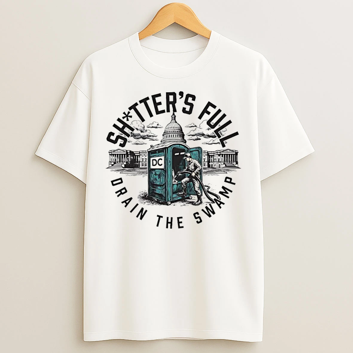 Classic Dc Shitters Full Drain The Swamp T Shirts