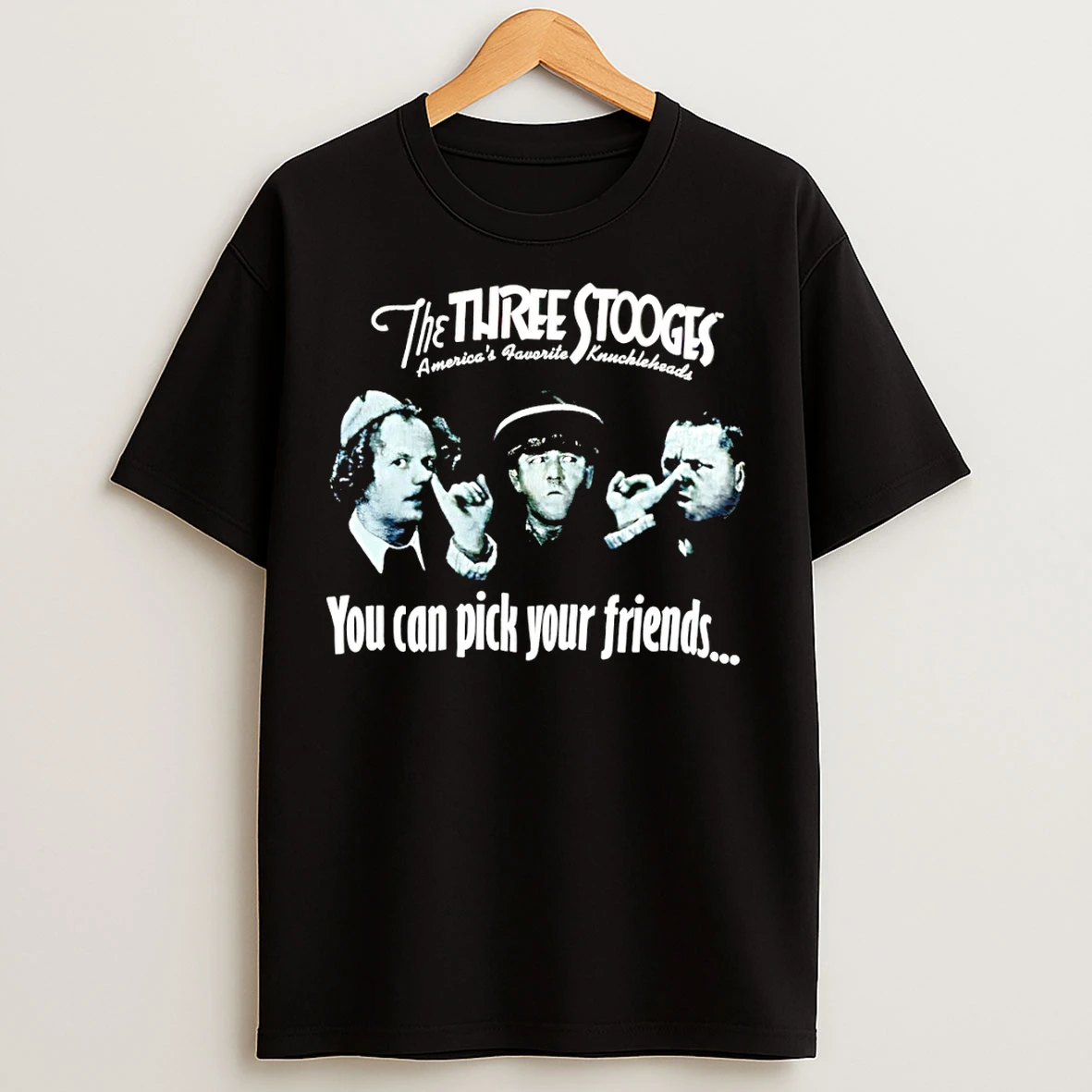 Classic Diamond Dallas Page Wearing The Three Stooges You Can Pick Your Friends T Shirts