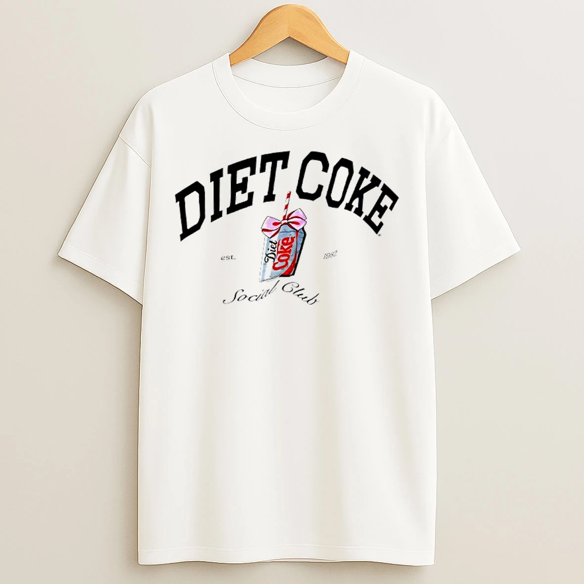 Classic Diet Coke Social Club Est 1982 Graphic T Shirts