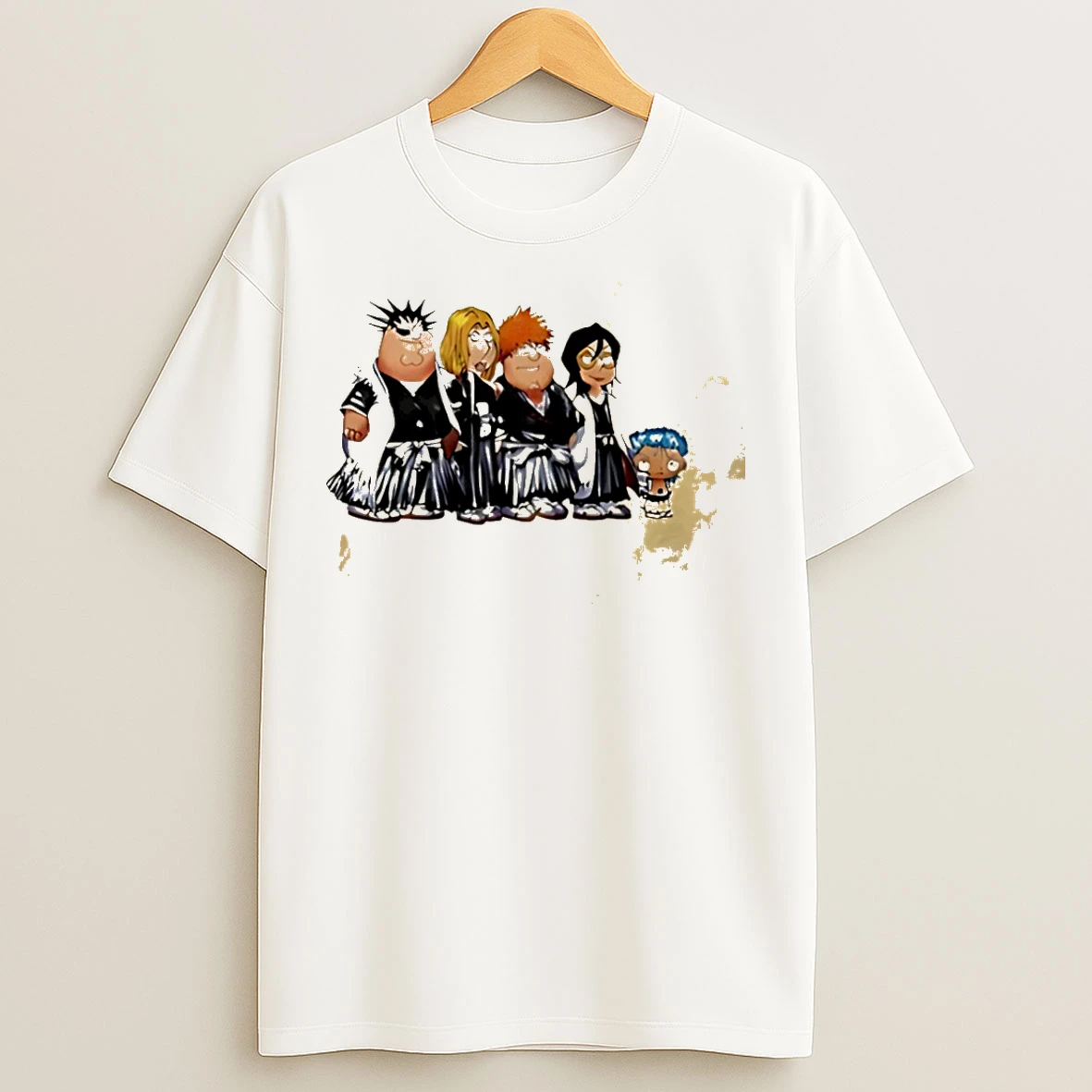 Classic Family Guy X Bleach Soul Reapers Graphic T Shirts