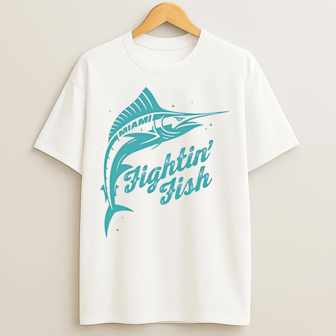 Classic Fightin Fish Miami Marlins Baseball T Shirts