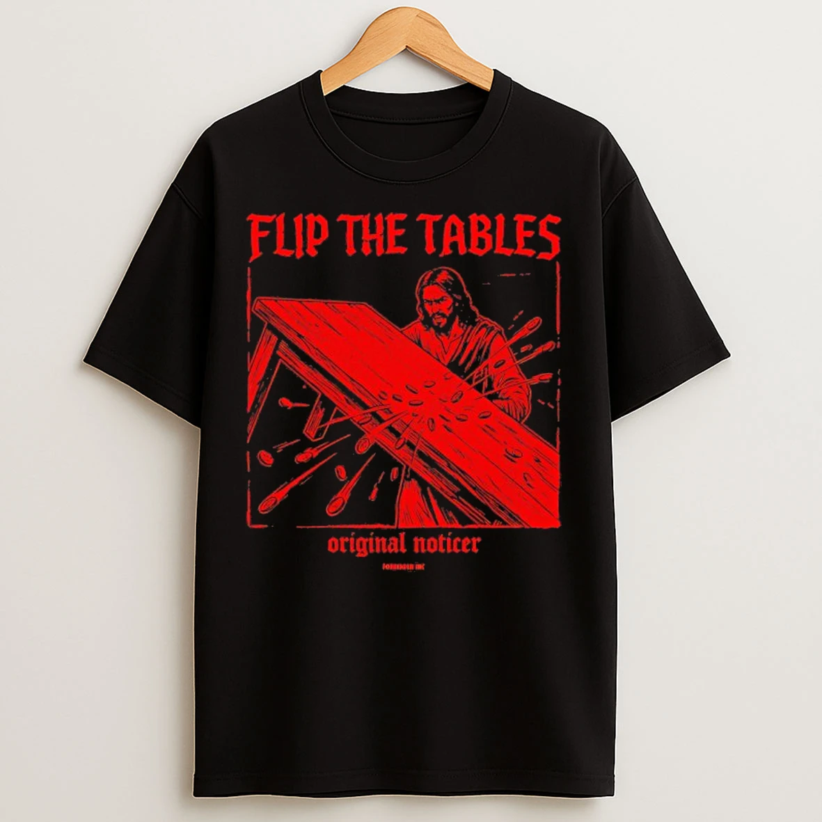 Classic Flip The Tables Jesus Graphic T Shirts