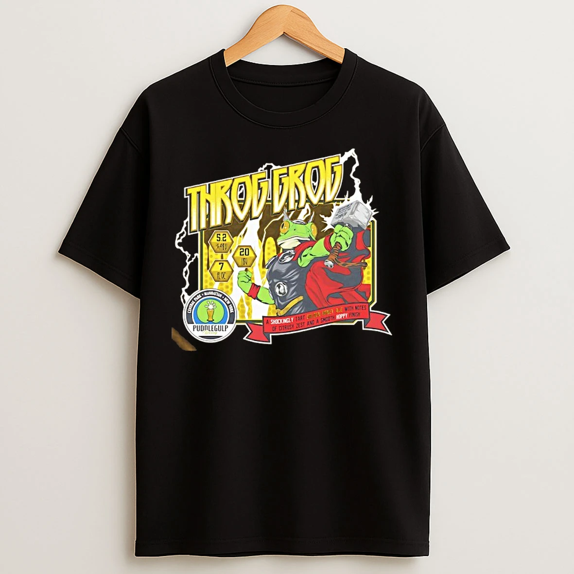Classic Frog Of Thunder Fake Graphic T Shirts