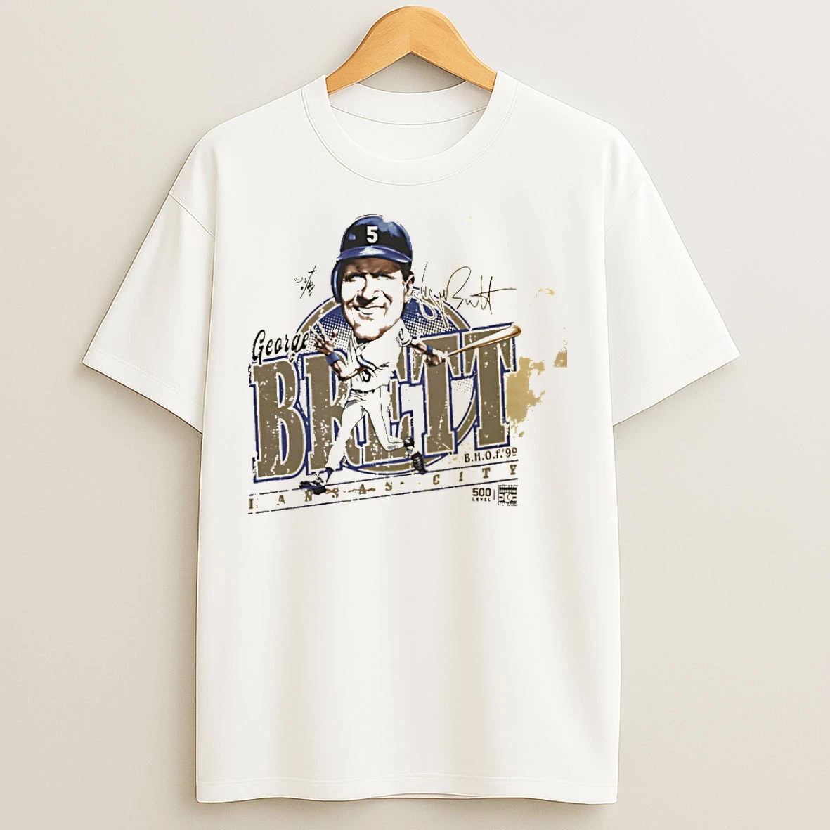 Classic George Brett Kansas Bruce Stark Collection T Shirts