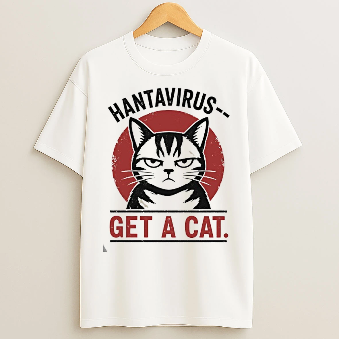 Classic Hantavirus Get A Cat Vintage T Shirts