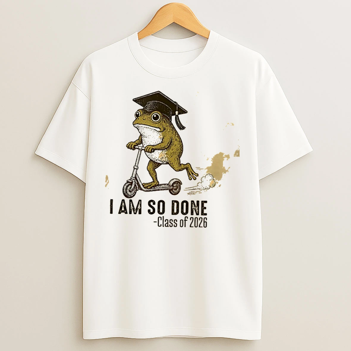Classic I Am So Done Class Of 2026 Graduation Frog T Shirts