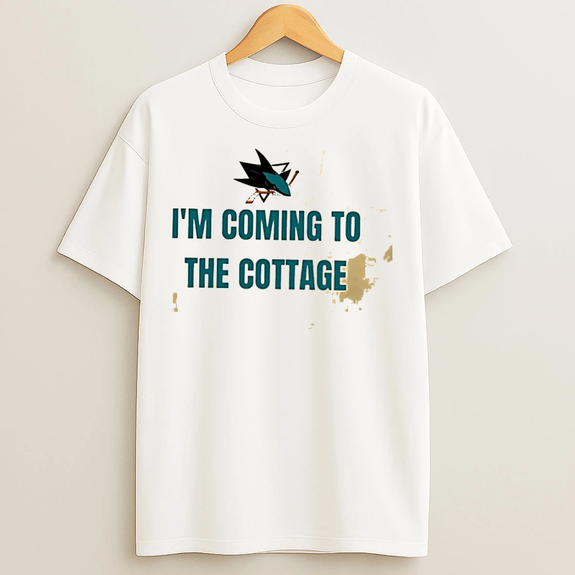 Classic Im Coming To The Cottage San Jose Sharks Funny Hockey T Shirts