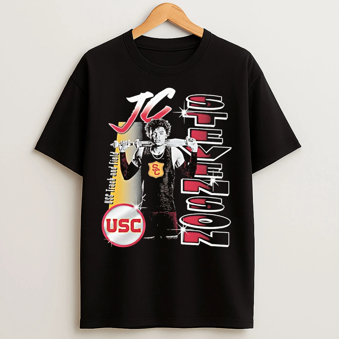 Classic Jc Stevenson Portrait Usc Track And Field T Shirts