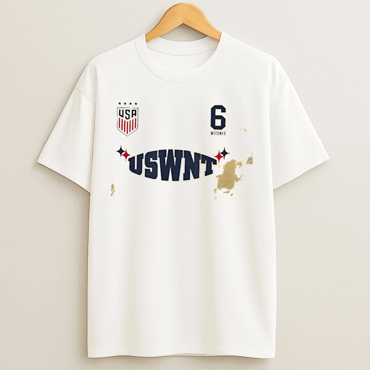 Classic Kate Wiesner 6 Wiesner Uswnt Licensed T Shirts