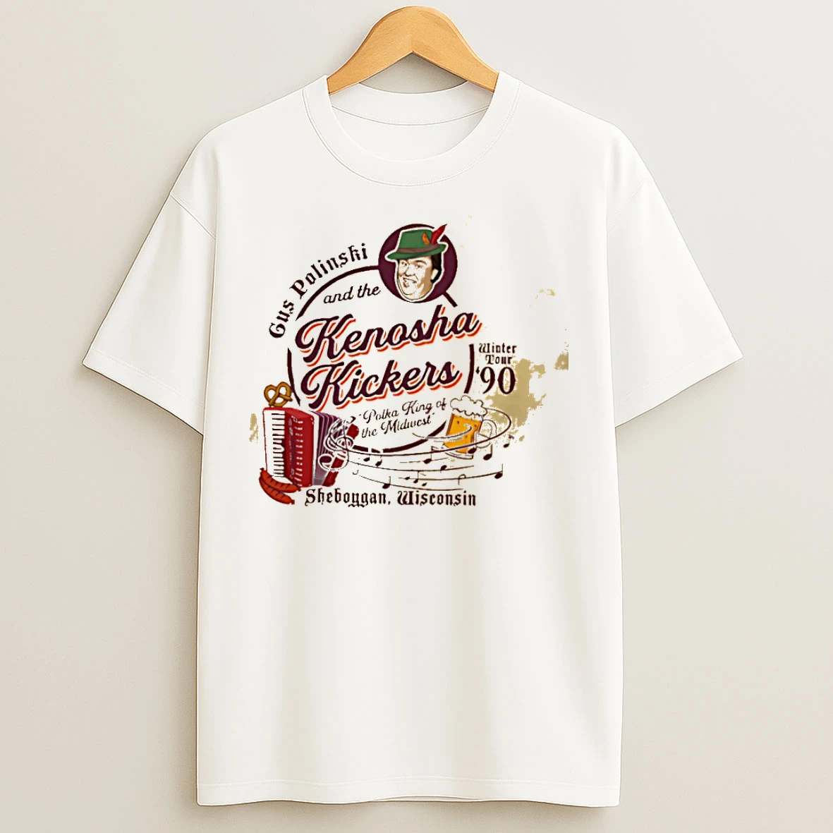 Classic Kenosha Kickers The Polka King Of The Midwest Graphic T Shirts