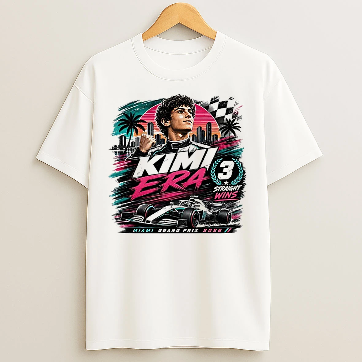 Classic Kimi Antonelli Era 3 Straight Win Miami Grand Prix 2026 T Shirts