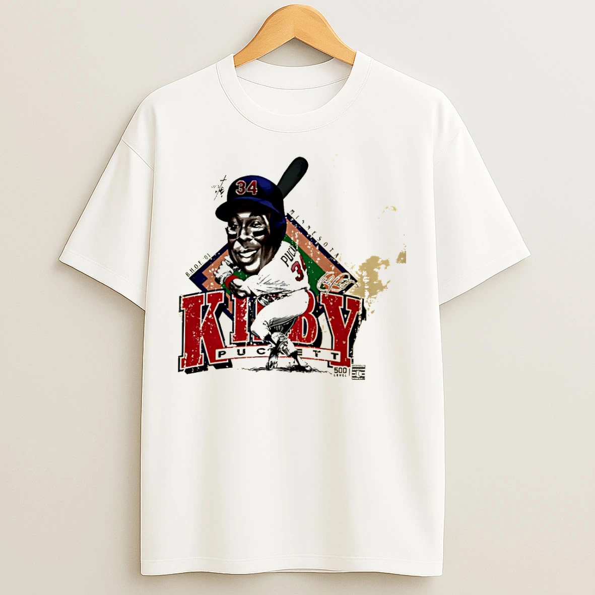 Classic Kirby Puckett Minnesota Bruce Stark Collection T Shirts