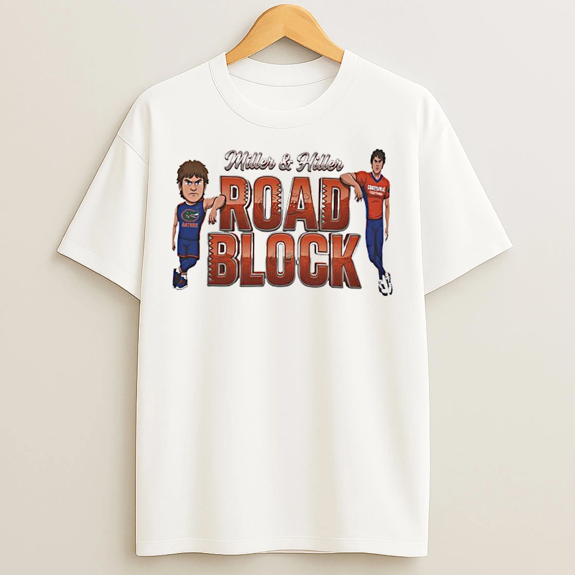 Classic Miller And Hiller Road Block Florida Gators T Shirts