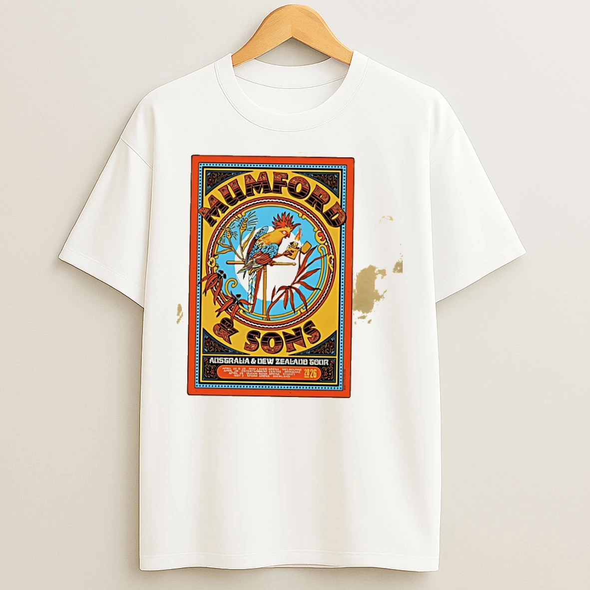 Classic Mumford Sons 2026 Australia New Zealand Tour T Shirts