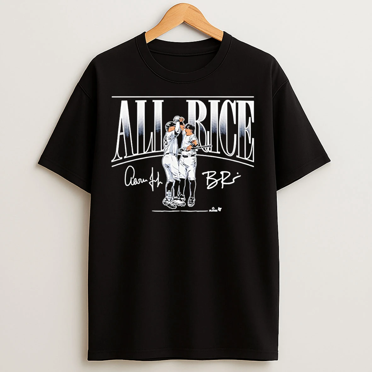 Classic New York Yankees Aaron Judge And Ben Rice All Rice Signature T Shirts