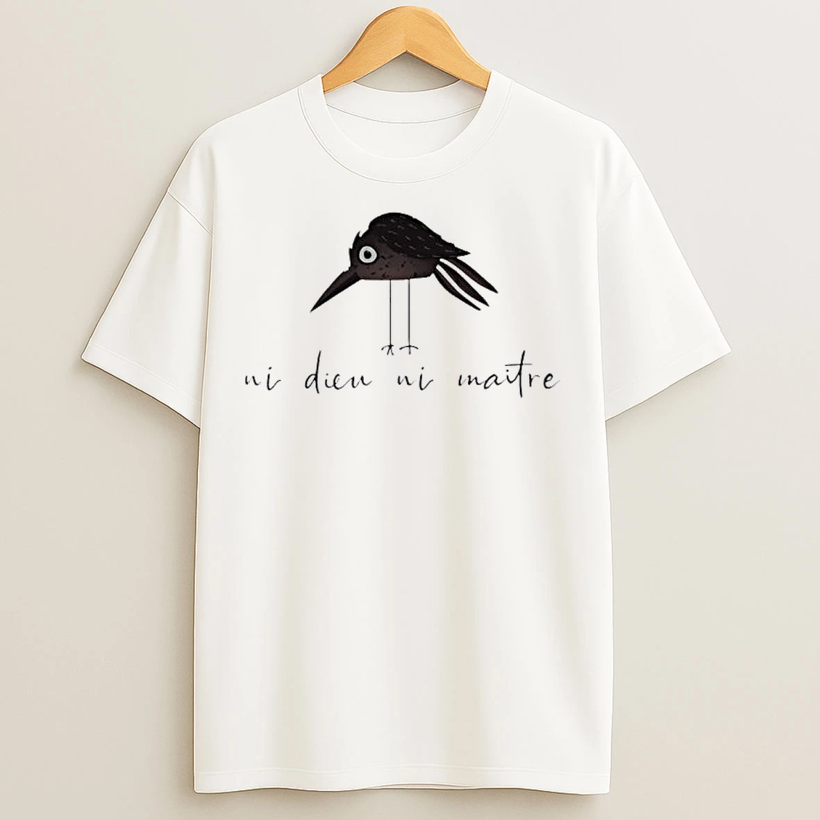 Classic Ni Dieu Ni Maitre Anti Authoritarian Bird T Shirts