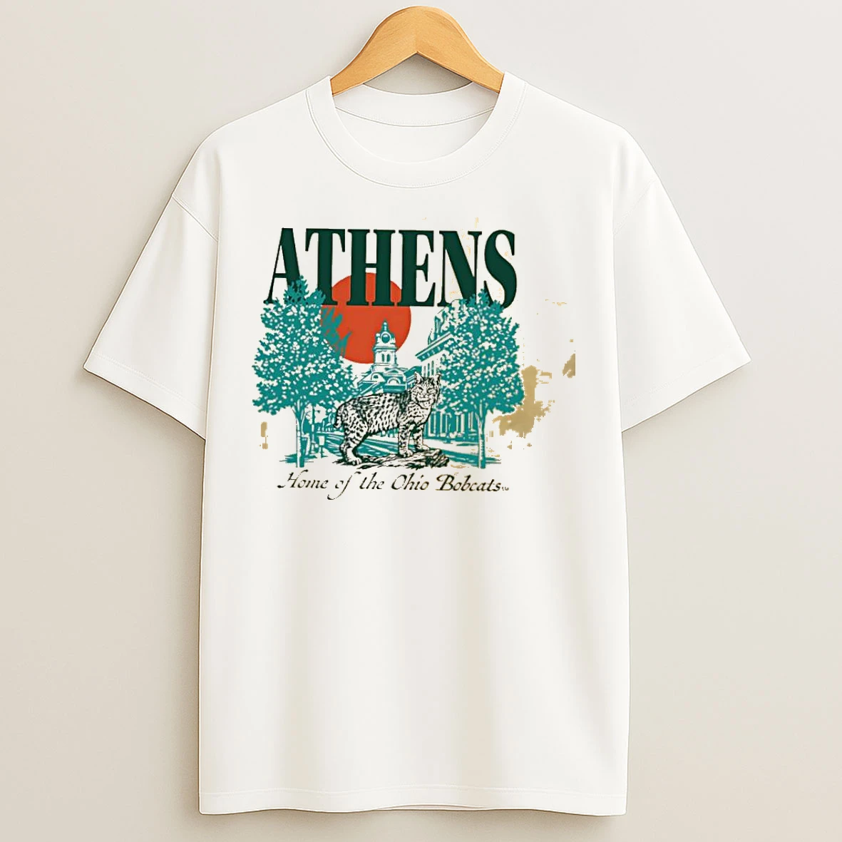 Classic Ohio University Athens Bobcat Scenic Home Of The Ohio Bobcats T Shirts