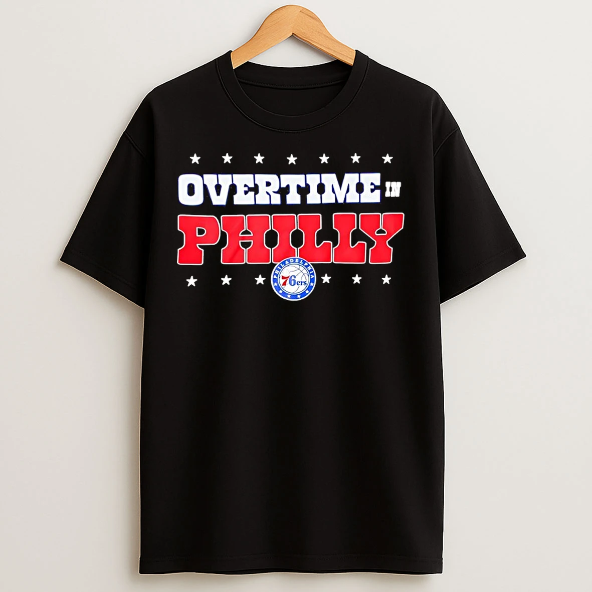 Classic Philadelphia 76ers Overtime In Philly T Shirts