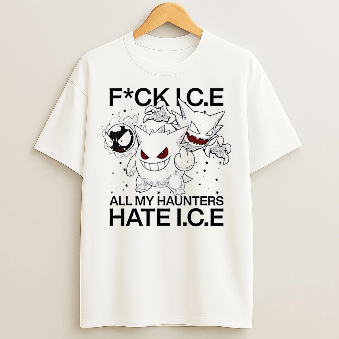 Classic Pokemon Fuck Ic E All My Haunters Hate I C E T Shirts
