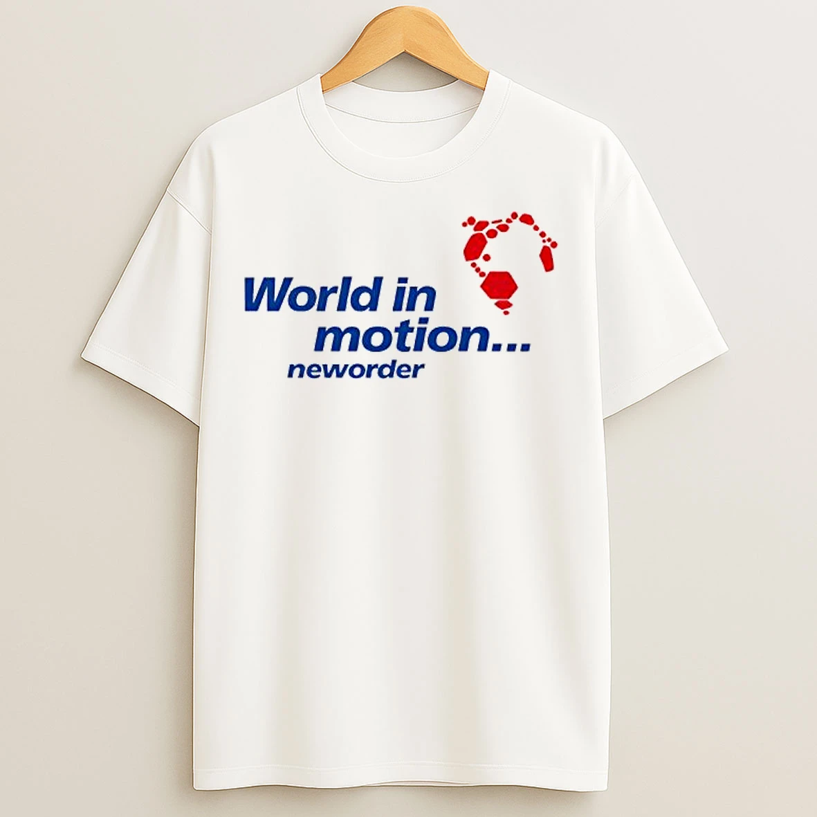 Classic Retro New Order World In Motion England Football T Shirts