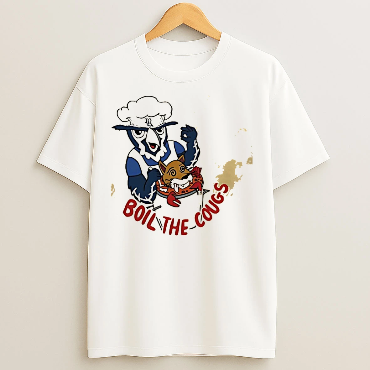 Classic Rice Owls Mascot Baseball Boil The Cougs T Shirts
