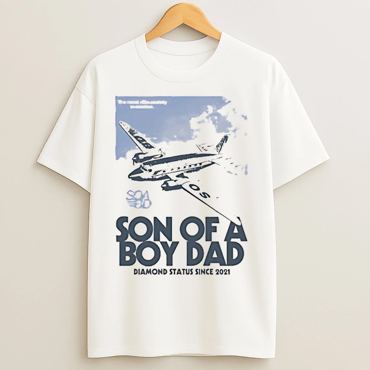 Classic Soabd Airline Son Of A Boy Dadson Of A Boy Dad Diamond Status Since 2021 T Shirts