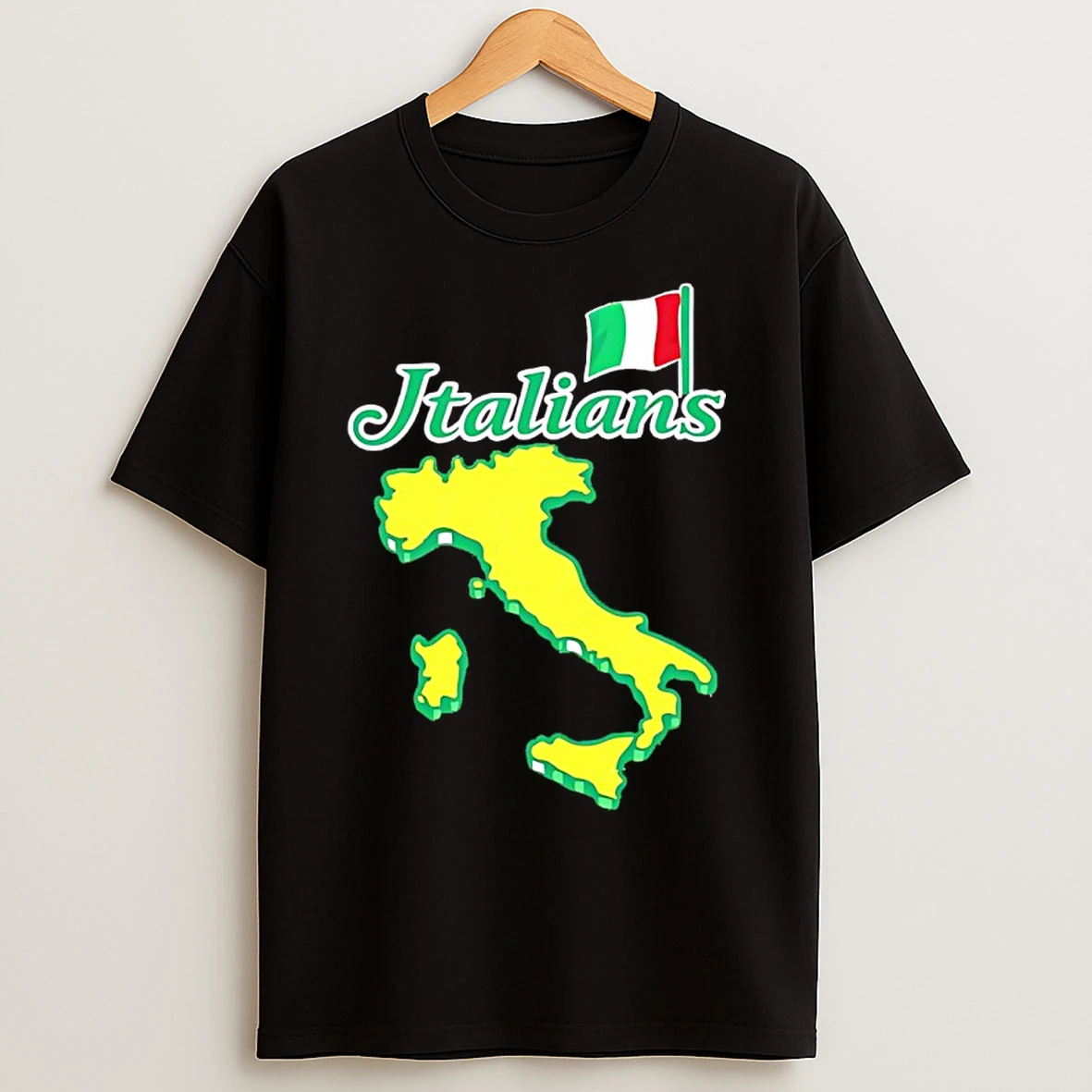 Classic Sftdc8rd Italians Golf Italy Map And Flag T Shirts
