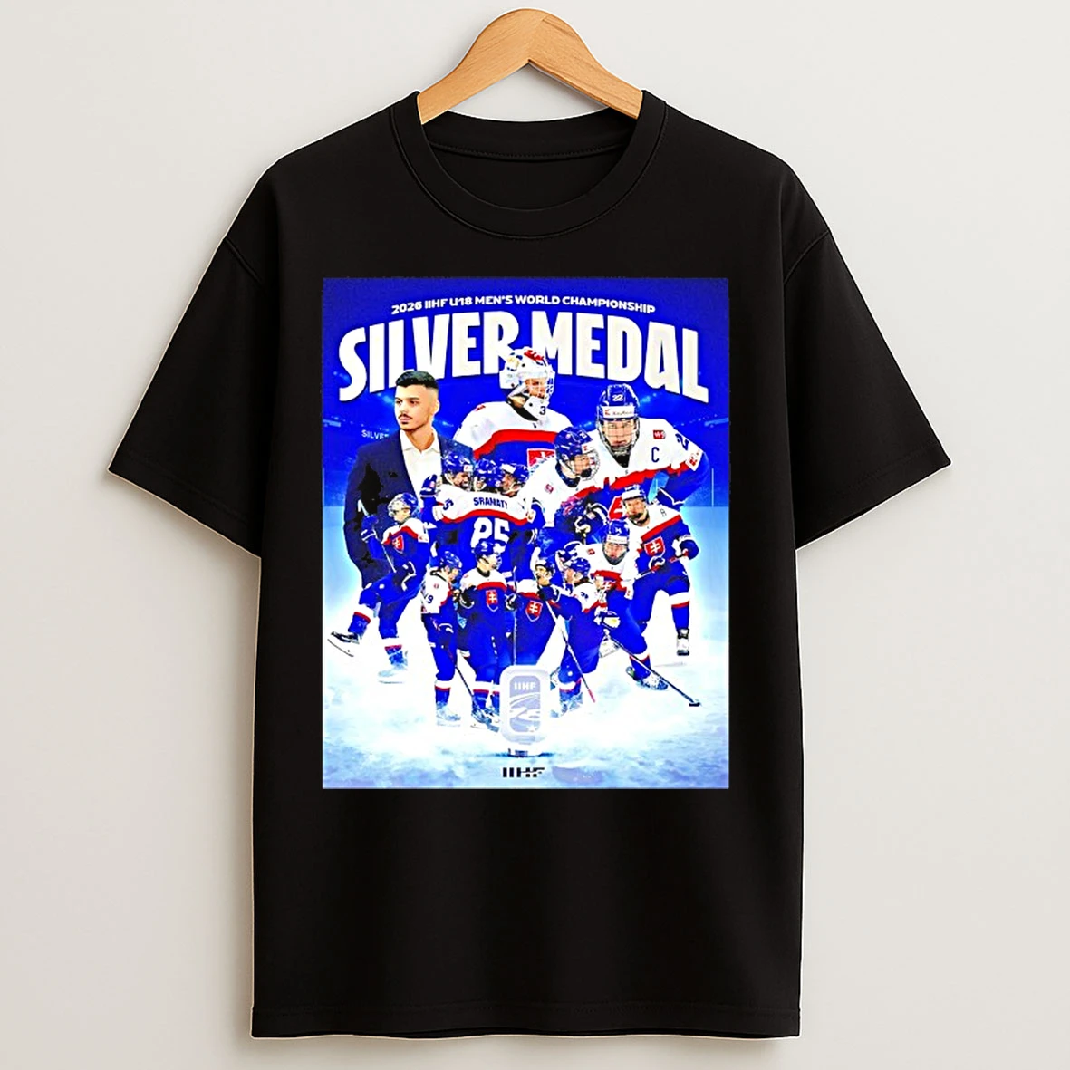Classic Slovakia Hockey 2026 Iihf U18 Mens World Championship T Shirts