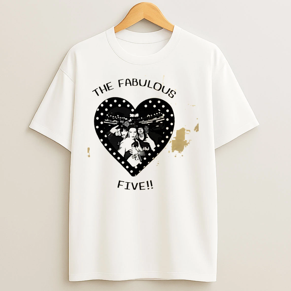 Classic The Fabulous Five Heart Team T Shirts