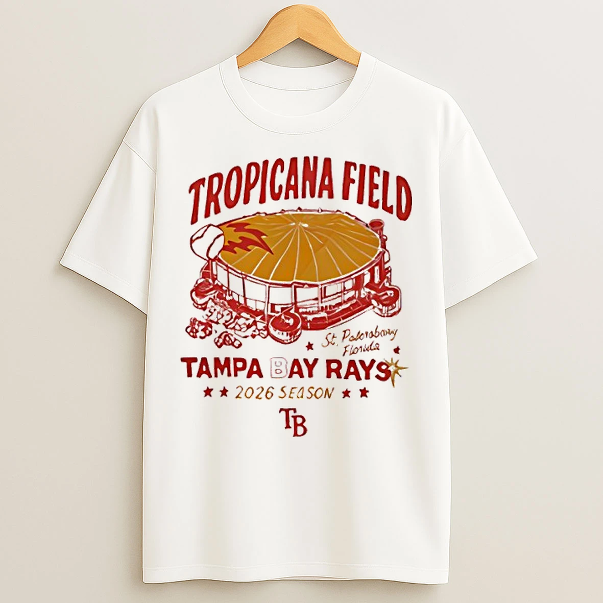 Classic Tropicana Field Tampa Bay Rays 2026 Season Stadium T Shirts