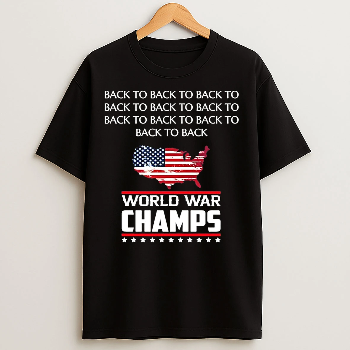 Classic Usa Back To Back World War 11 Champs T Shirts