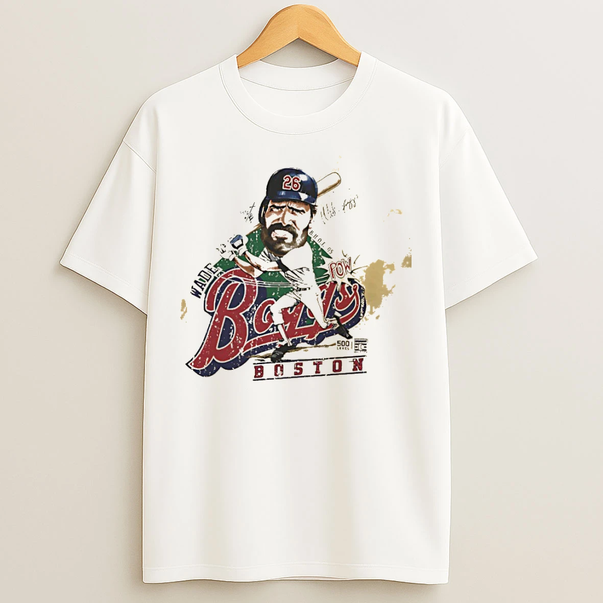 Classic Wade Boggs Boston Bruce Stark Collection T Shirts