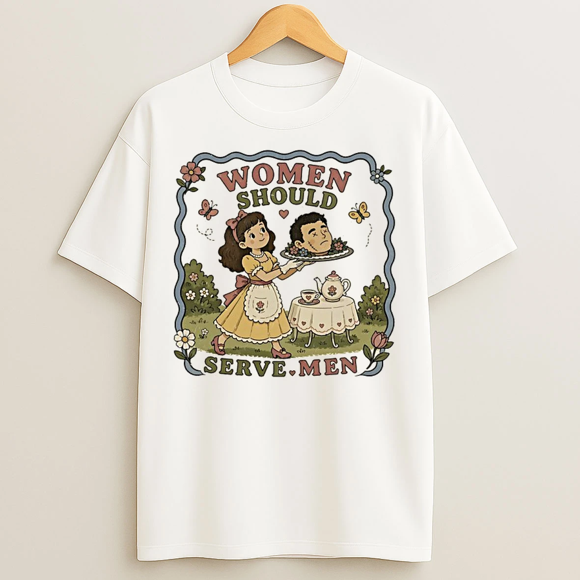 Classic Women Should Serve Men Vintage T Shirts